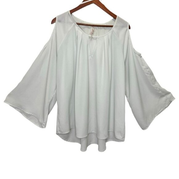 Melissa McCarthy Seven7 Cold-Shoulder Blouse Size 3x - Picture 2 of 10